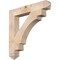 Ekena Millwork Merced Arts & Crafts Smooth Bracket, Douglas Fir, 5 1/2"W x 38"D x 38"H BKT06X38X38MRC03SDF - alternate 1